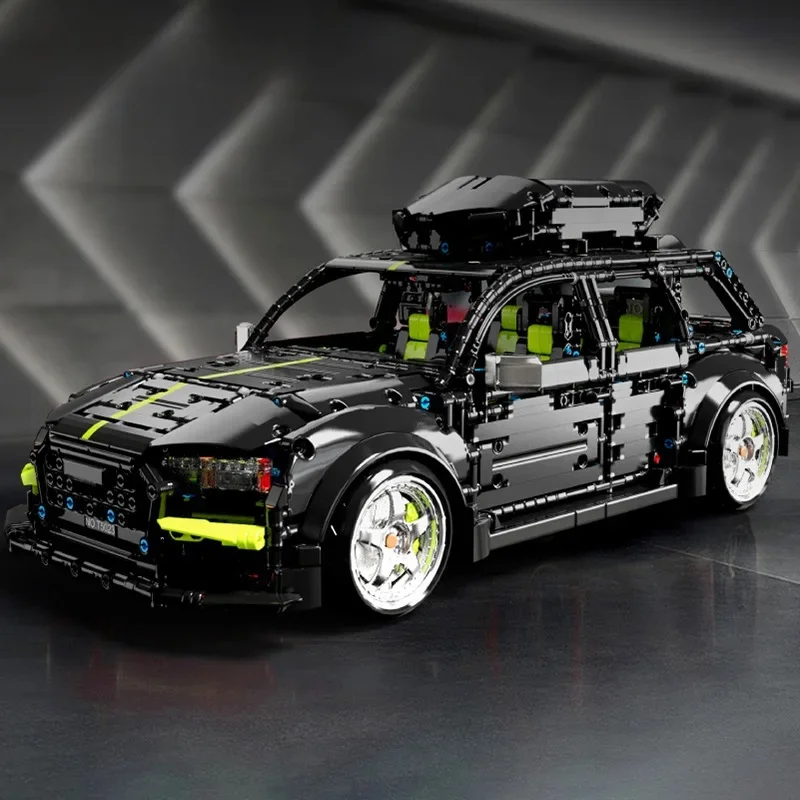 High-tech Expert 2896pcs Audied RS6 Toerwagen Model Bouwstenen MOC Stad Sport Auto Reizen SUV Voertuig Bricks speelgoed Voor Kinderen - afbeelding 2