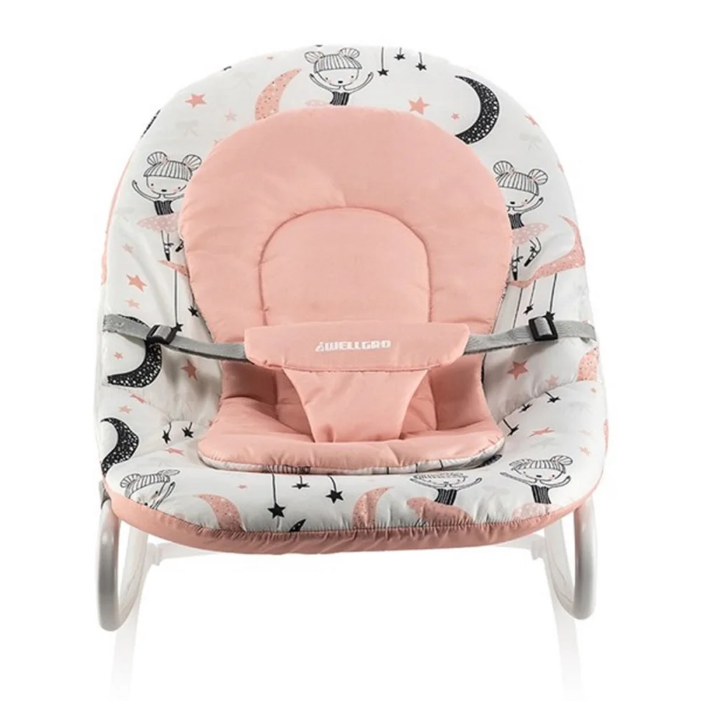 Baby Rocking Chair Newborns Sleeping Cradle Rocking Chair Cradle Baby Carriage with Toy Bar