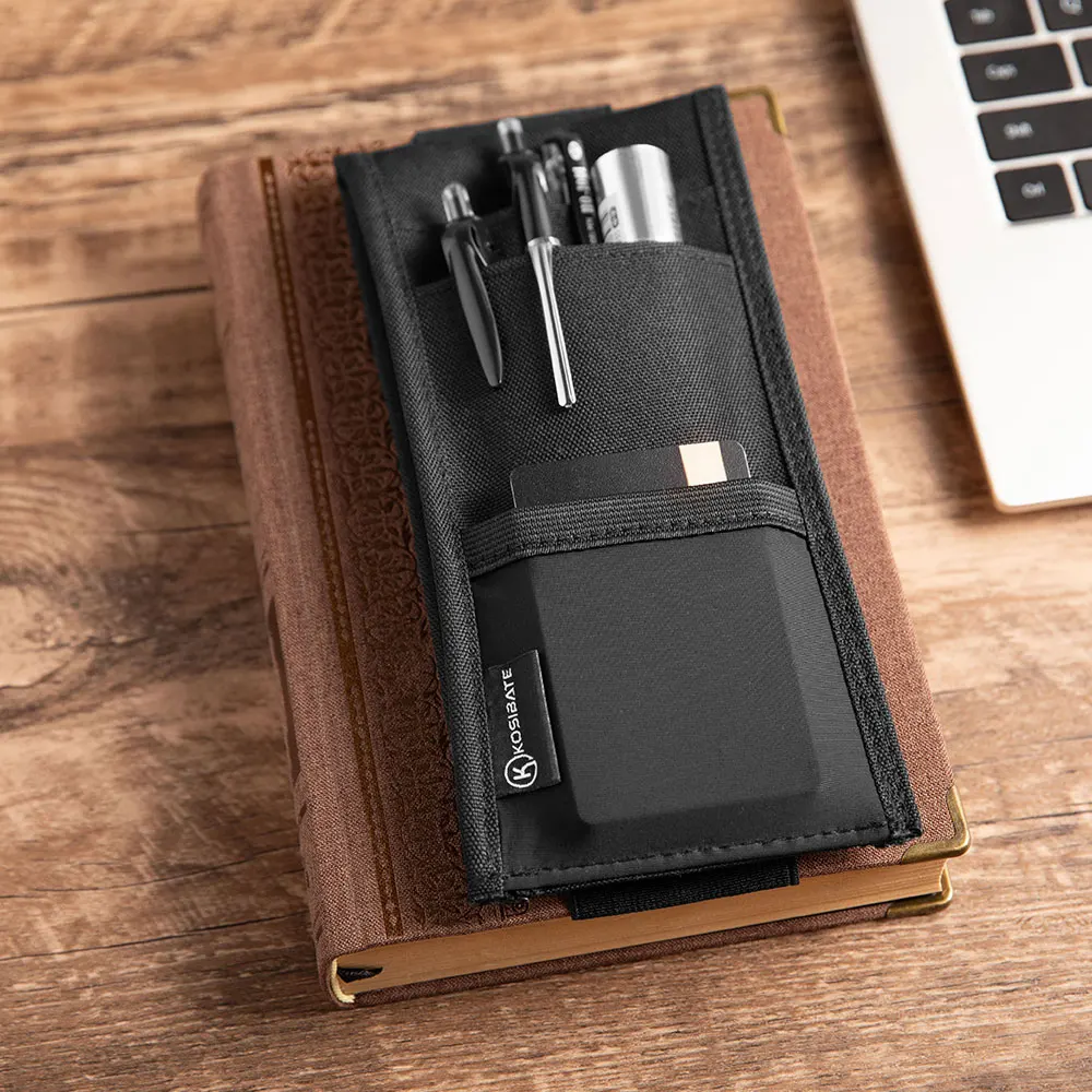 Kosibate Elastic Band Pen Holder, Pencil Holder, Adjustable Pen Sleeve for Hard Cover Journals, Planners, Notebooks, Books