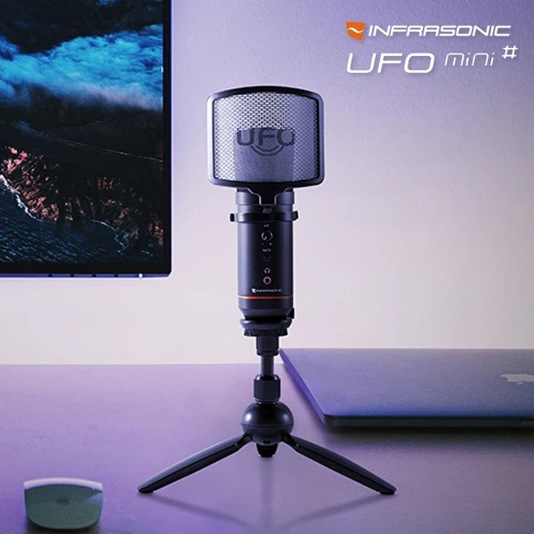 Broadcasting Microphone Condenser Mic Streaming YouTube Studio online lecturer Internet broadcasting Microphone infrasonic UFO Mini Shop