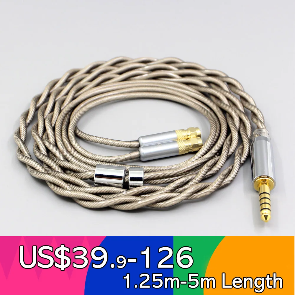 

Type6 756 core 7n Litz OCC Silver Plated Earphone Cable For HiFiMan HE400 HE5 HE6 HE300 HE4 HE500 HE6 Headphone LN007841