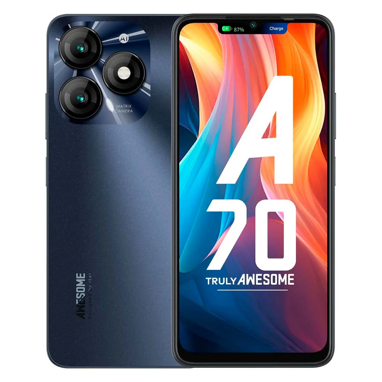 新品未使用 itel A70 ブルー 4GB+256GB スマートフォン本体 Itel A70 A665L 256GB 4GB RAM Dual SIM 6.6 Screen Smartphone-Black