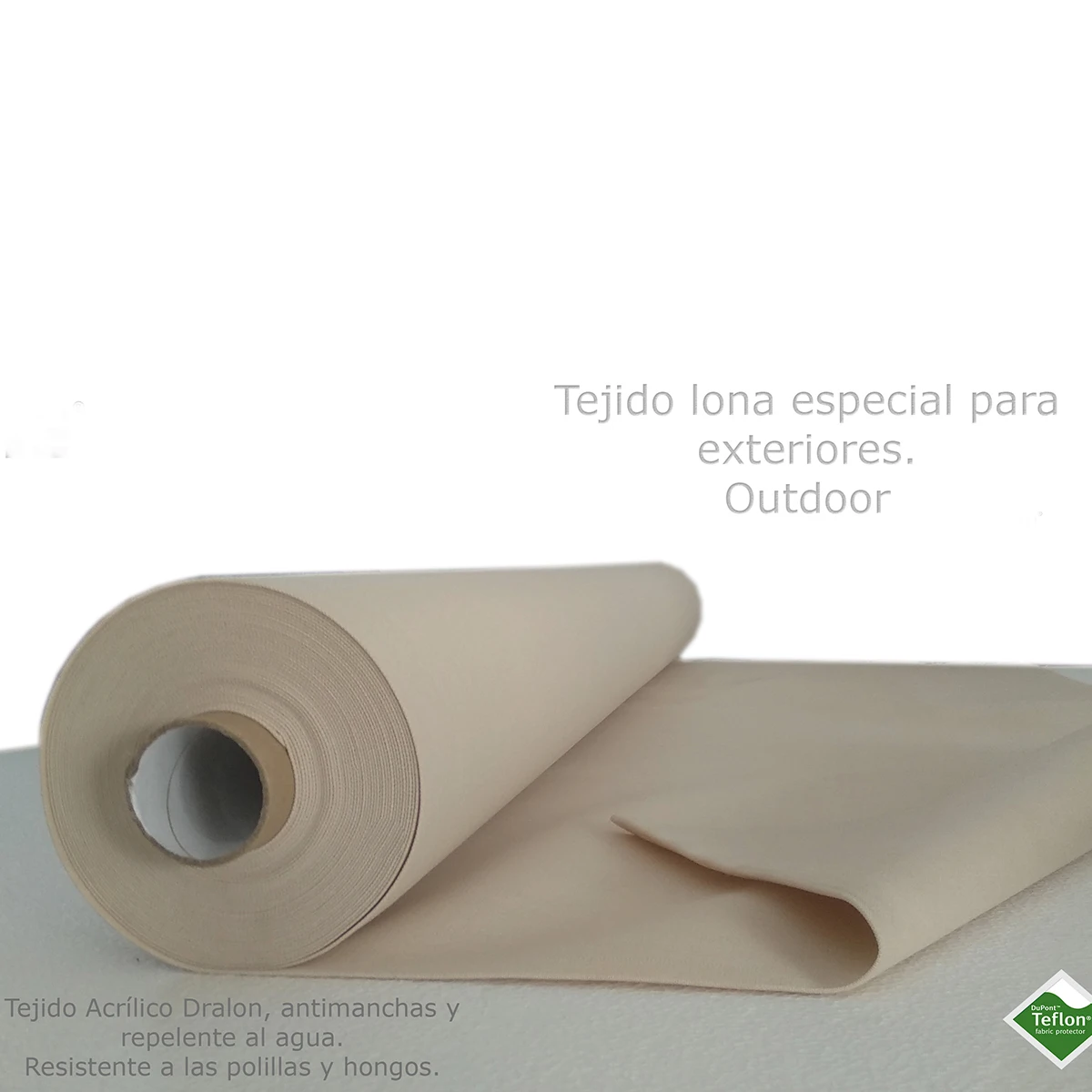 Teflon anti-stain canvas awning fabric. Width 3,2 meters for awning, curtains outdoor cushions. Factory directly