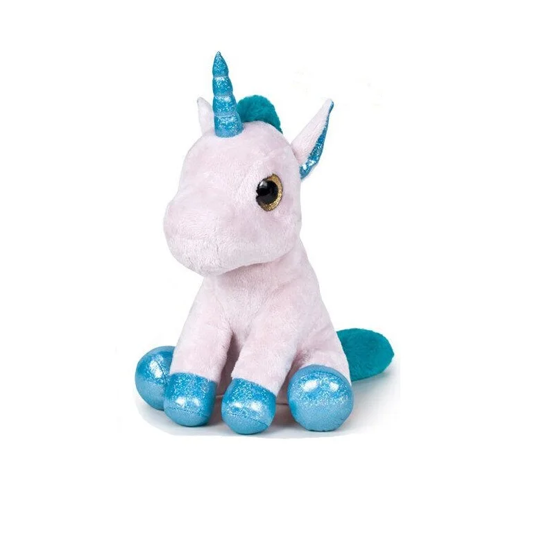 17 Cm 760016366-3 pink plush unicorn sitting original toys Boys Girls original gifts collector shop new official license + 10 months