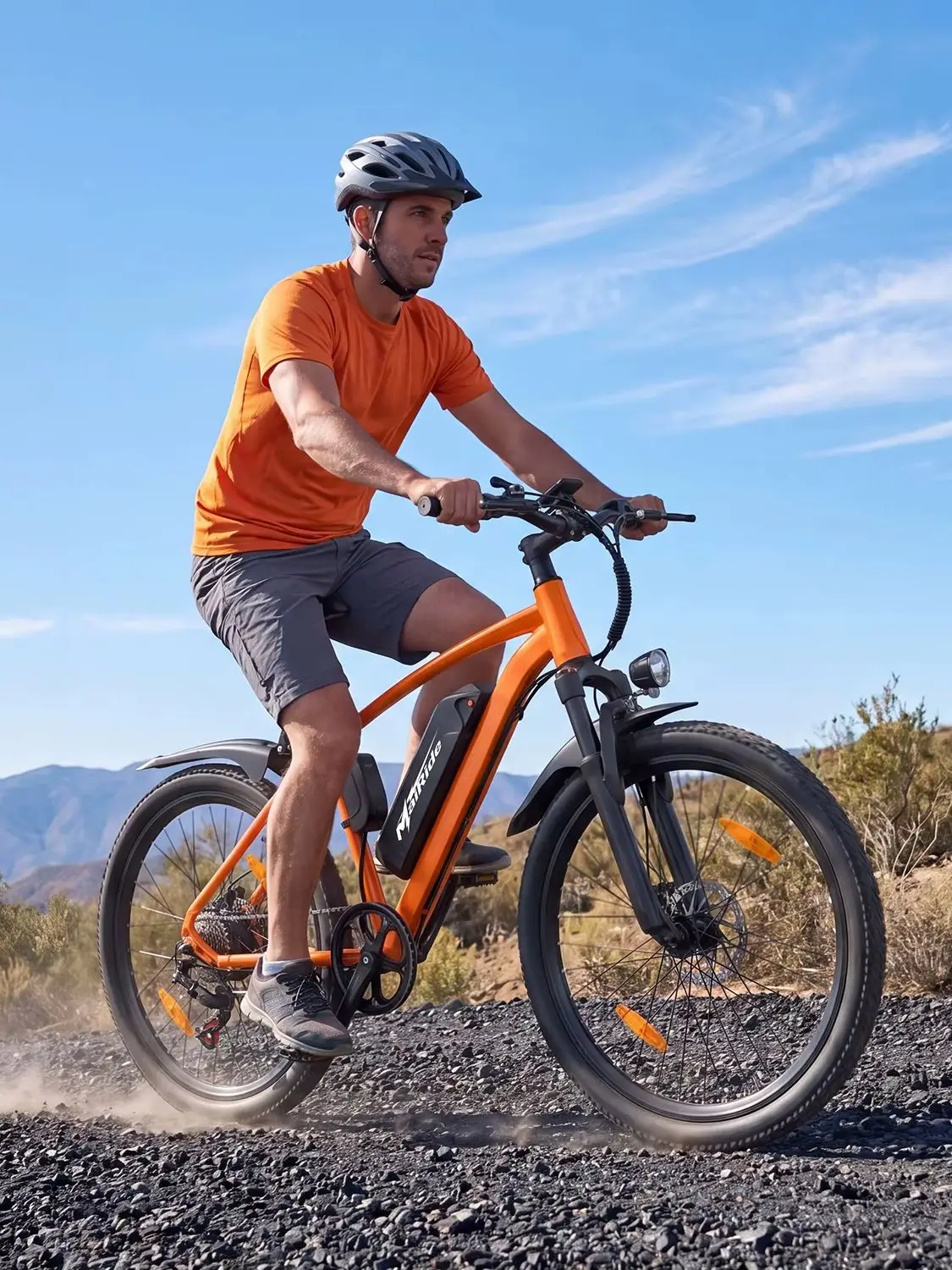 Aairsk  Q7 26" E-Mountainbike, 36V 10Ah Wechselakku 45-75KM Reichweite, 7-Gang 250W Off-Road E-Bike mit Vorderradfederung, All-Terrain E-Bike für Erwachsene 25KM/h