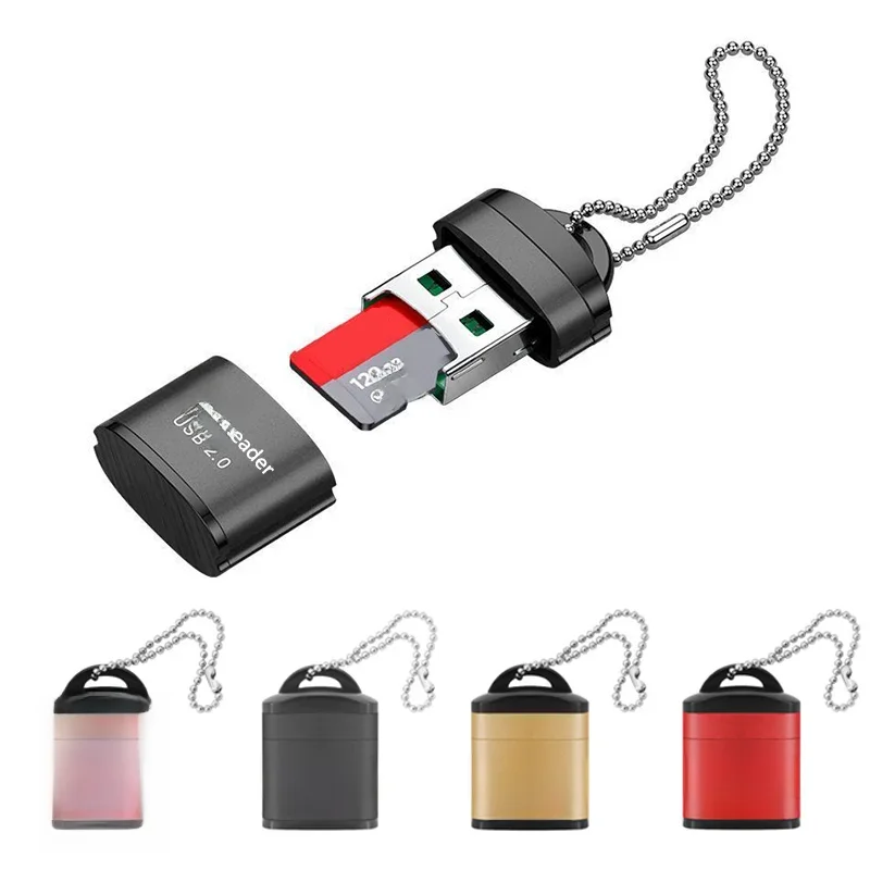 Mini lecteur de carte mémoire Micro SD/TF USB 2.0, adaptateur USB haute vitesse pour téléphone portable, accessoires