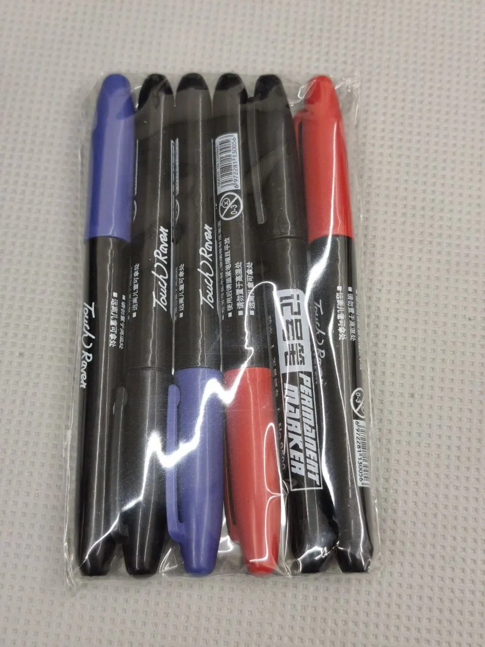 6-20PCs/Set PermanentMarker Pen Fine Point Waterproof Markers Thin Nib Crude Nib Black Blue Red Ink 1.5mm Fine Color Marker Pens photo review