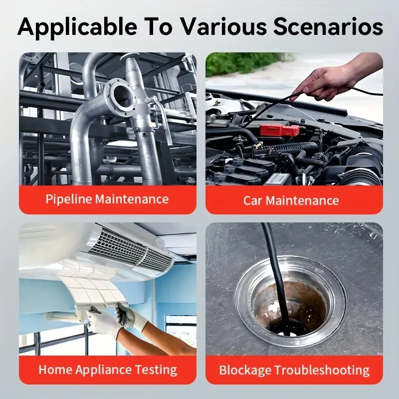 Imagem -06 - Endoscópio de Vídeo de Tubulação Rotativa Industrial com Câmera de Inspeção de Articulação 360 de Alta Qualidade para Smartphone Carro Endoscópio 1080p