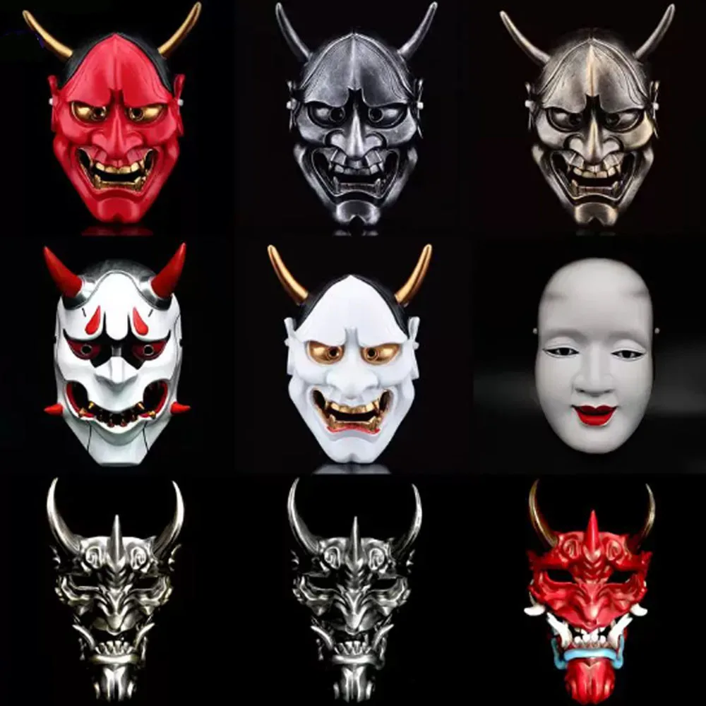 

Resin Ghost Head Mask Role Playing Props Make Up Ball Costume Game Movie Party Halloween Costume Mask Props for Cycling