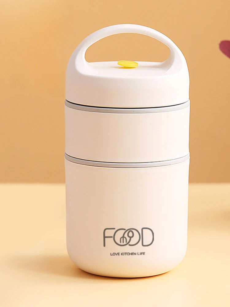 Mueslibeker voor onderweg, yoghurtbeker voor onderweg, soepbeker 680 ml, dubbelwandig, lekvrije lunchbox, veelzijdige beker voor muesli (voor school, werk, picknick, reizen)