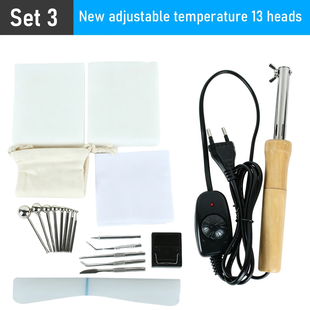 220 V/110 V Stof Bloemen Strijken Tool Set 18/13/11/8 Heads Soldeerbout DIY Kunstbloem Maken Tool Strijkmachine