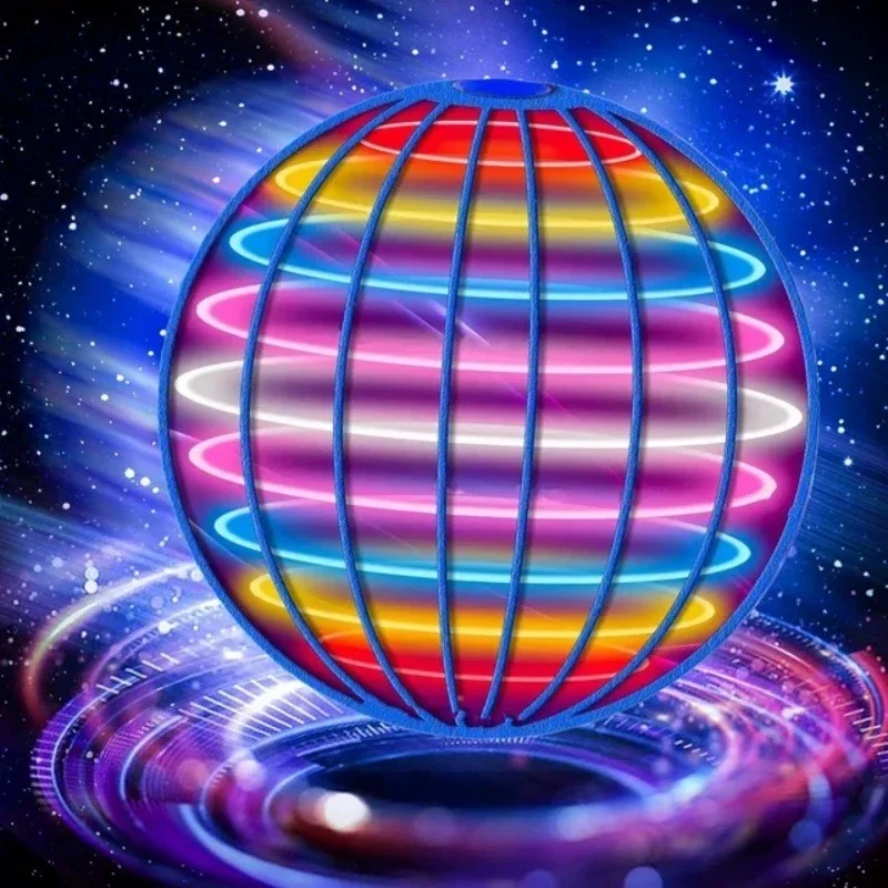Flying Ball Boomerang Flyorb Magic Met LED-verlichting Drone Hover Ball Fly Nova Orb Flying Spinner Fidget Speelgoed Kinderen Gift - afbeelding 2