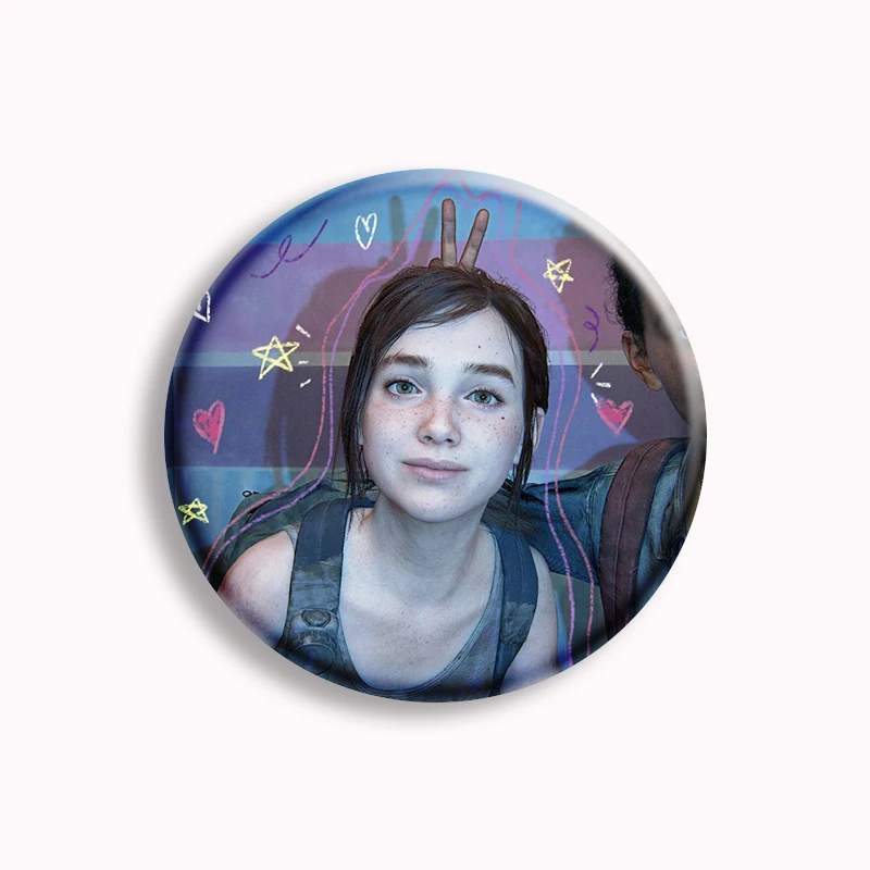 The last of us Soft Button Pin Creative I Love Ellie Williams Cute Brooch Badge Bag Accessories Decor Fans Collect Friends Gifts