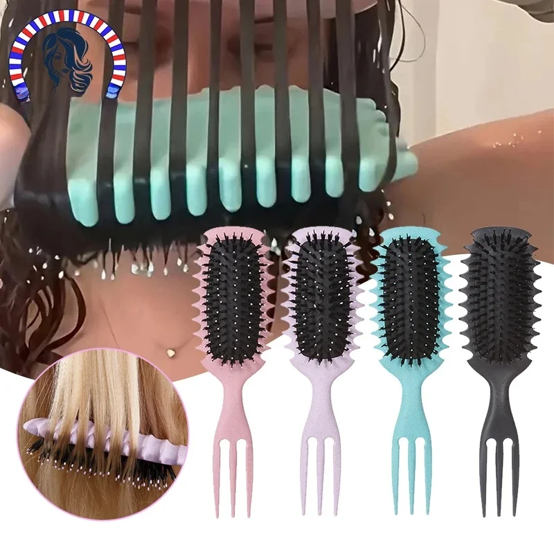 1PC Candy bursh Krullend haar Stylingborstel: Gedefinieerde krullen op nat haar - Nylon borstelharen Ontwarrende volumekam voor alle haartypes - afbeelding 2