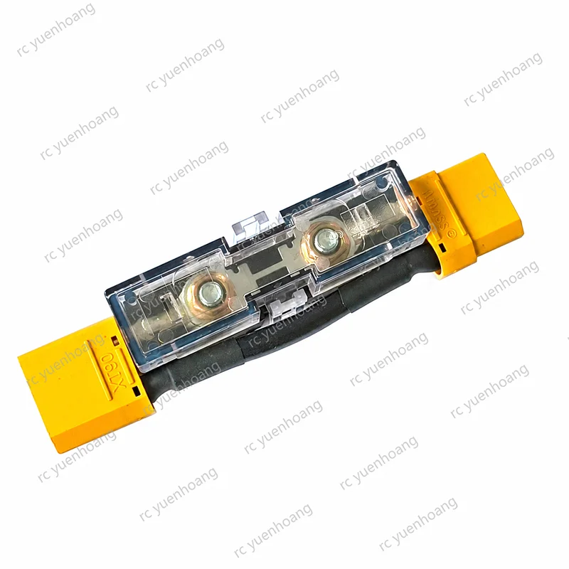 2PCS XT90 Male to Female Adapter with 80A Fuse Overcurrent Short Circuit Protection Connector Module for DIY Anti-short Overload
