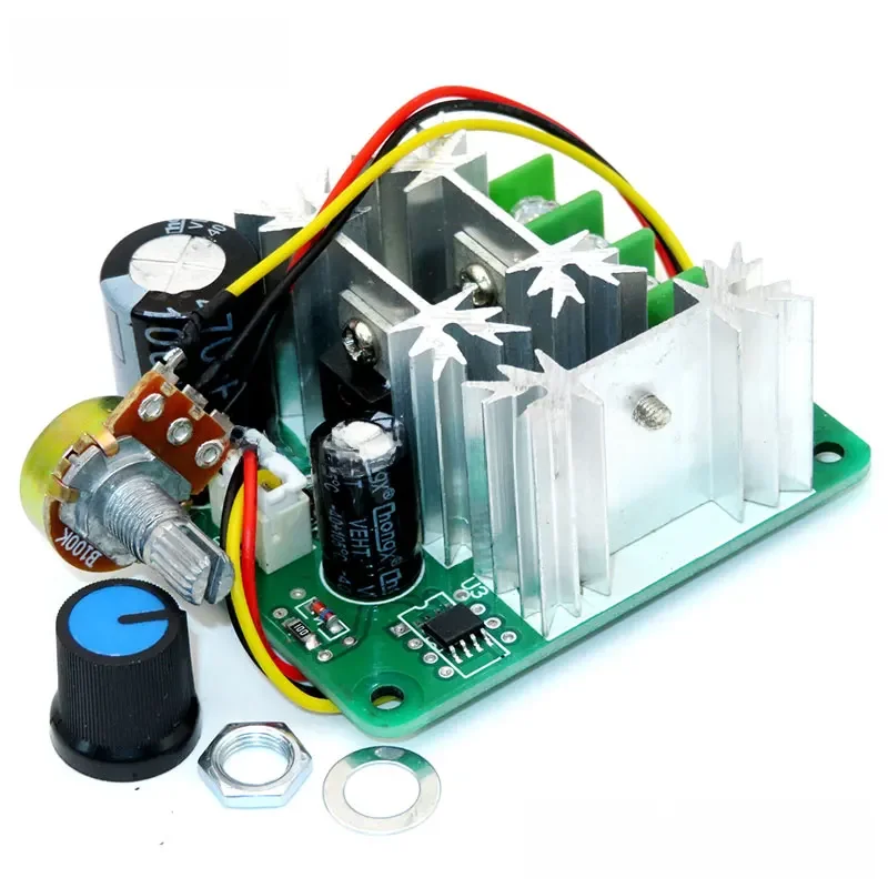Regulator prędkości silnika DC 12V 24V 36V 48V 6-90V Moduł napędowy dużej mocy PWM Regulator prędkości silnika 10A/15A/20A regulator prądu — zdjęcie 2