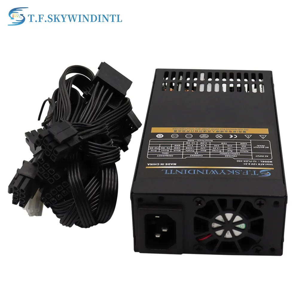 T.F.SKYWINDINTL 450W 1U Flex Computer PC Power Supply Gold Modular Fonte PC Supplies Kcas 400W PSU Mining Gamer