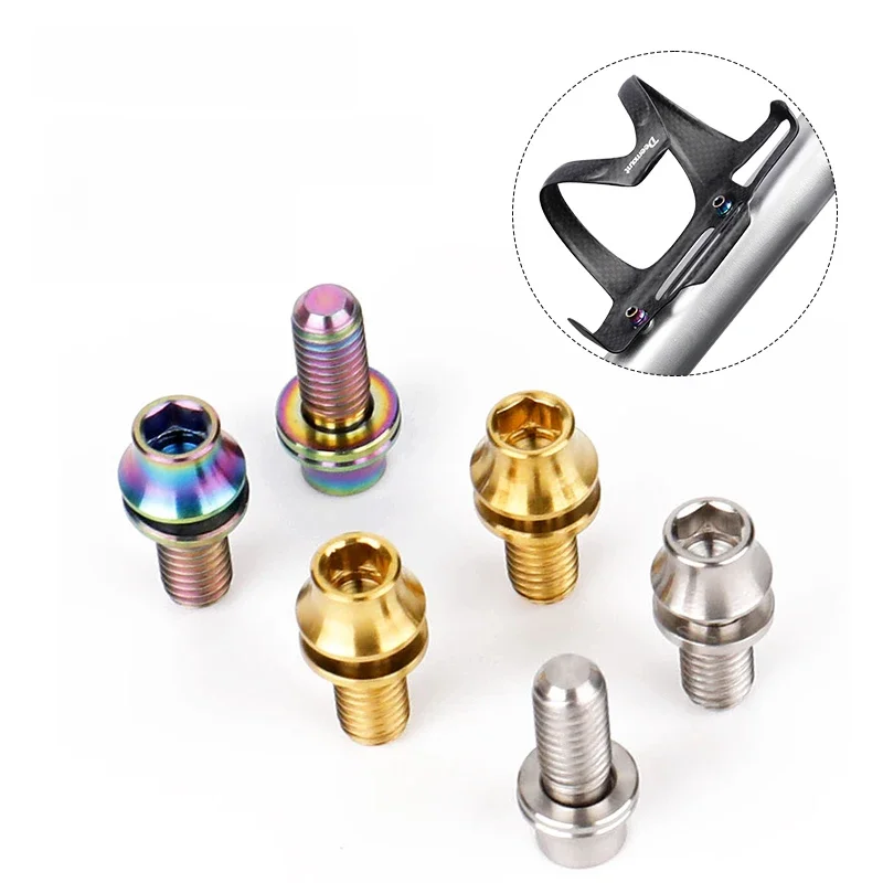 AliExpress DEEMOUNT Titanium TC4 Bolts W/Washer M5x12mm CNC Hex Ti Screws Bicycle Bottle Cage Mount High Tensile Kettle Stand Fasteners MTB Parts