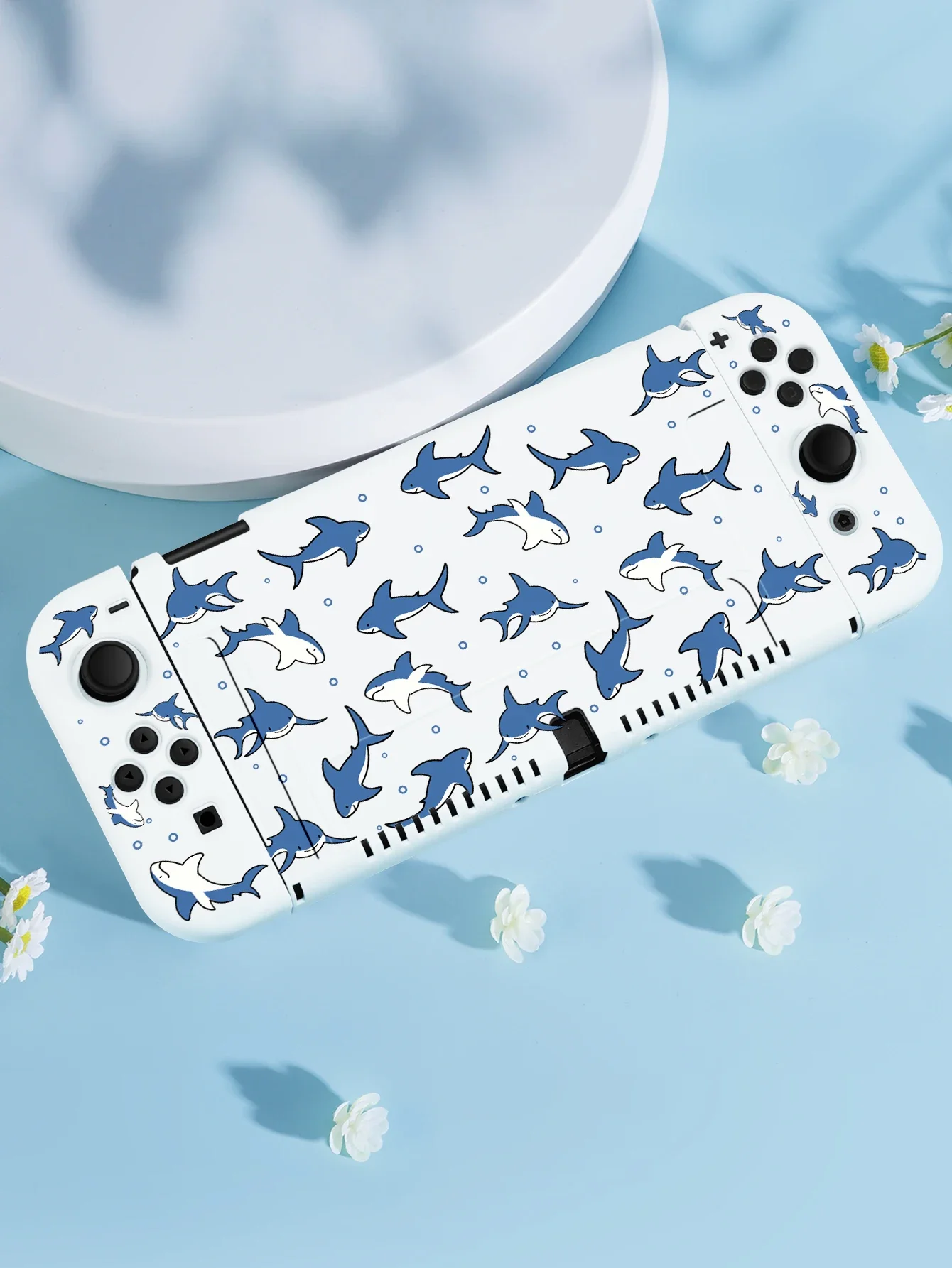 Étui Shark pour Nintendo Switch OLED, accessoires de jeu NS, coque séparable portable pour NS Joycon, couvercle de commutateur