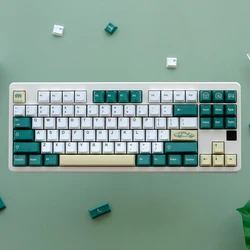 124 Keys GMK British Racing Green Keycaps Cherry Profile PBT Dye Sublimation Mechanical Keyboard For MX Switch 1.75U 2U Shift