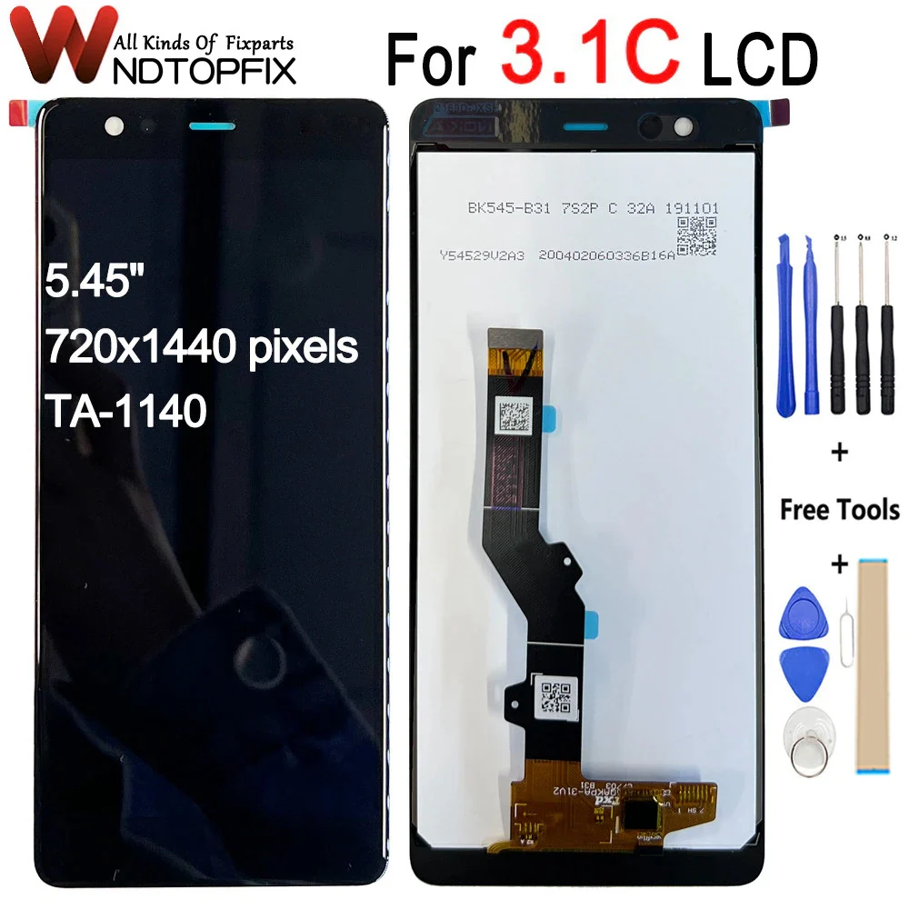 

5.45" For Nokia 3.1 C LCD Display Touch Screen Digitizer Assembly TA-1140 lcd For Nokia 3.1c LCD Screen Display With Logo