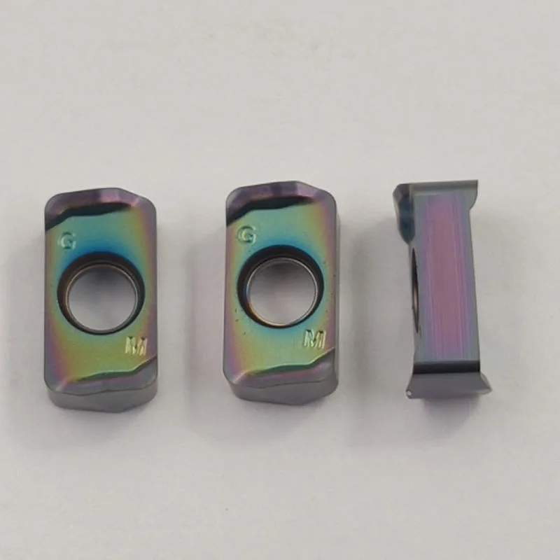 10PCS LOGU 030310ER Turning insert LOGU030310ER-GM carbide double-sided fast feed cutting insert cutting tool LOGU030310ER-GM