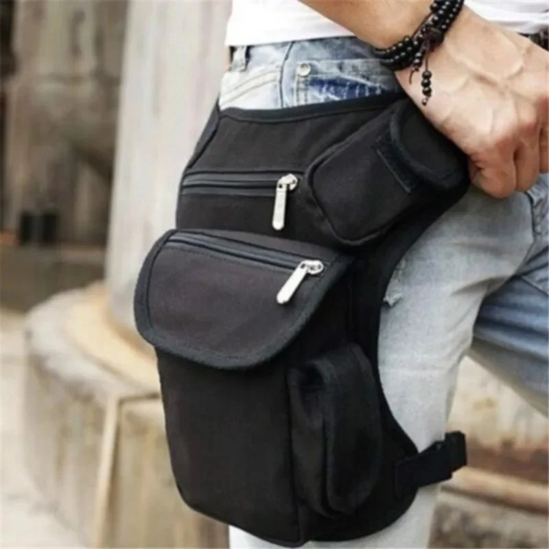 AliExpress Men Canvas Drop Waist Bags Leg Pack Bag Men Belt Bicycle And Motorcycle Leg Bag Money Belt Fanny Pack For Work High Quality