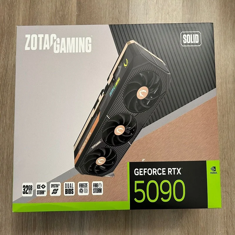 ZOTAC........ الأصلي للألعاب SOLID GeForce......... R.T.X....... 5090 32 جيجابايت GDDR7