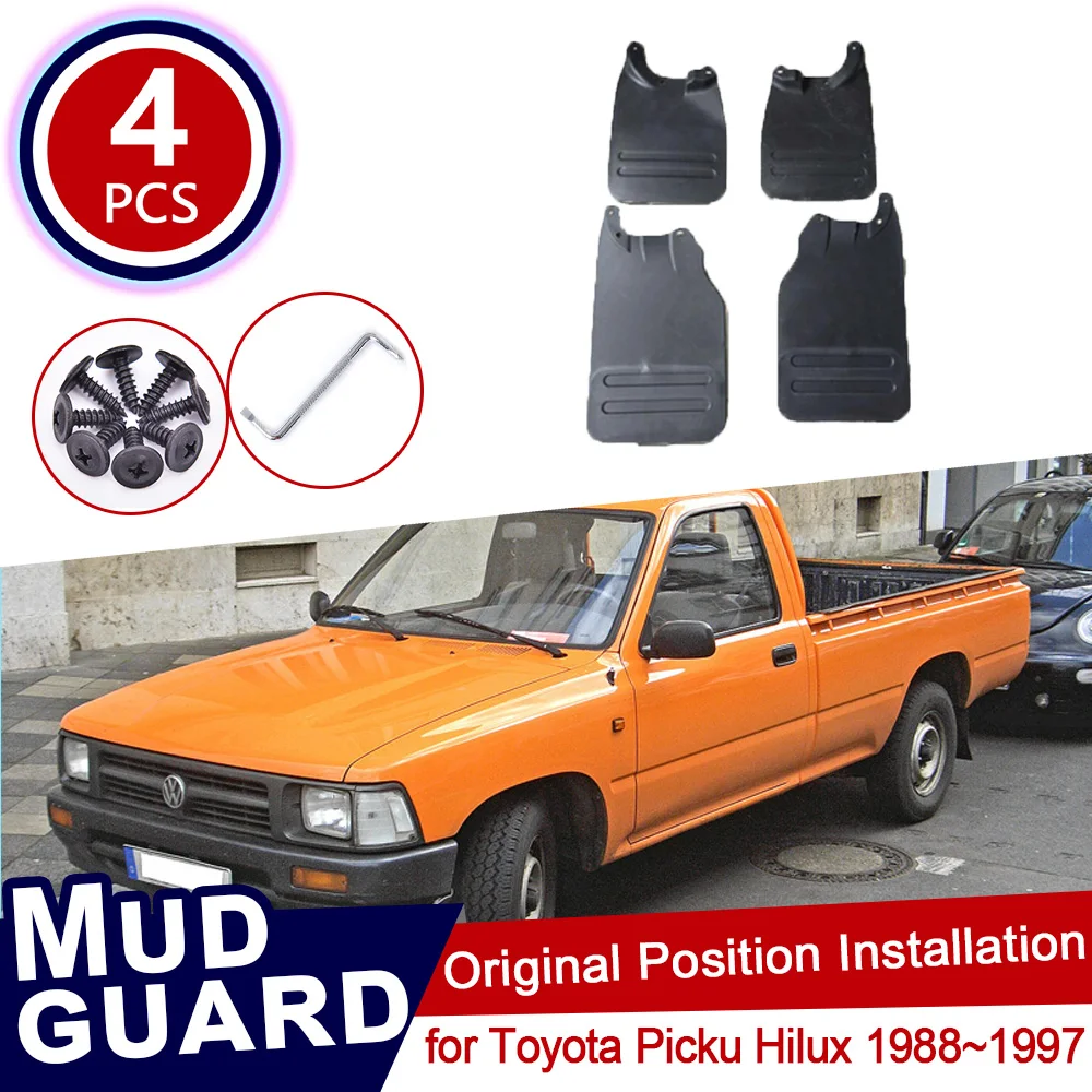 

Mudguard for Toyota Picku Hilux 1988~1997 1993 1995 Accessories Car Mud Flaps Front Rear Wheels Splash Guards Fender Mudflap