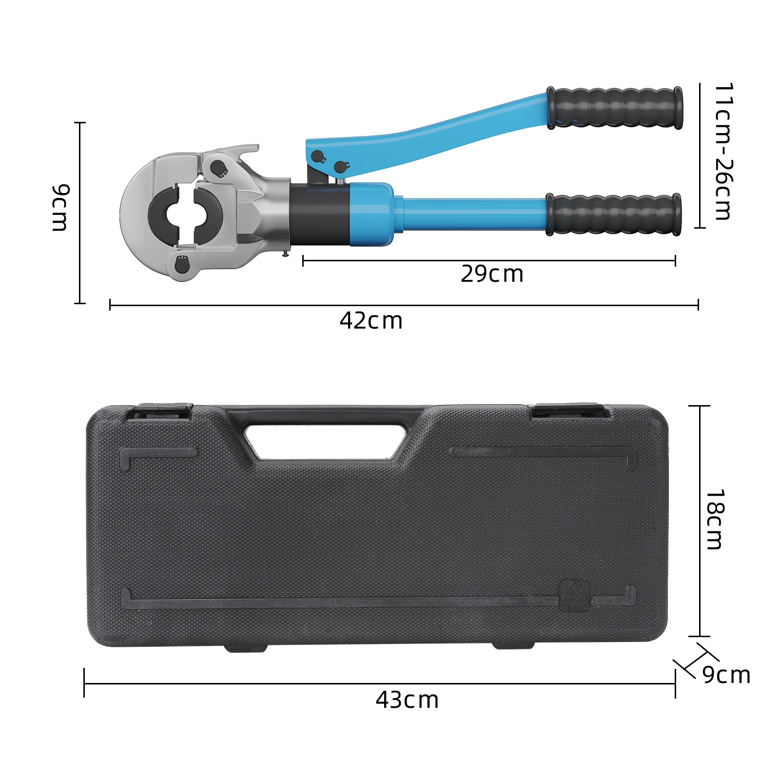 أداة العقص الهيدروليكية من النوع TH مع قوة لقط 360 درجة ° رأس دوار لأداة تجعيد أنابيب الحديقة الصناعية المنزلية #4
