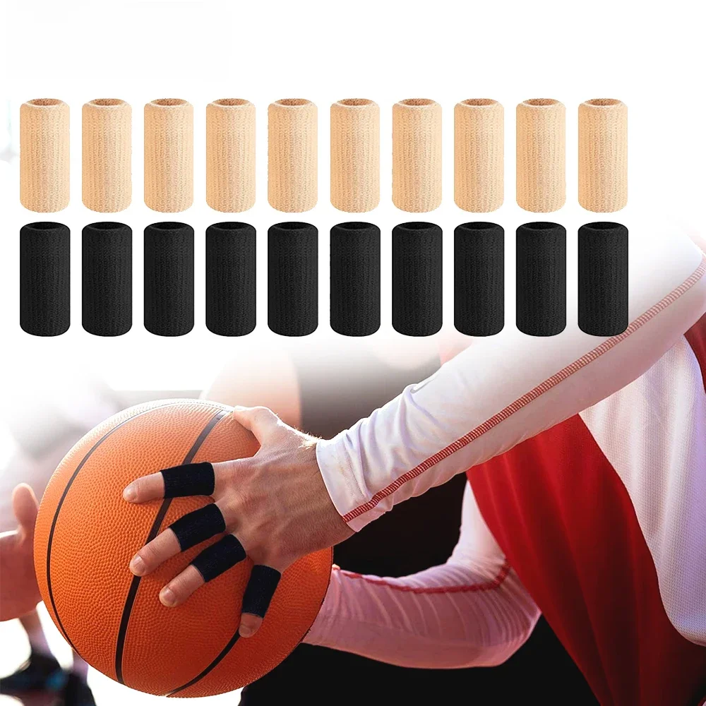 Attelle de doigt de Sport 10 pièces/ensemble, protection de Support de pouce, coussin doux et confortable pour basket-ball, volley-ball, Badminton