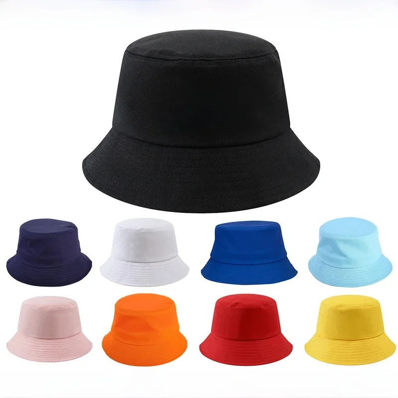 Custom LOGO Ontwerp Emmer Hoed Rand Kpop Panama Bob Emmer Gorros Vrouwen Mannen Geborduurde Print Logo Zomer Casual Vissers Cap - afbeelding 2