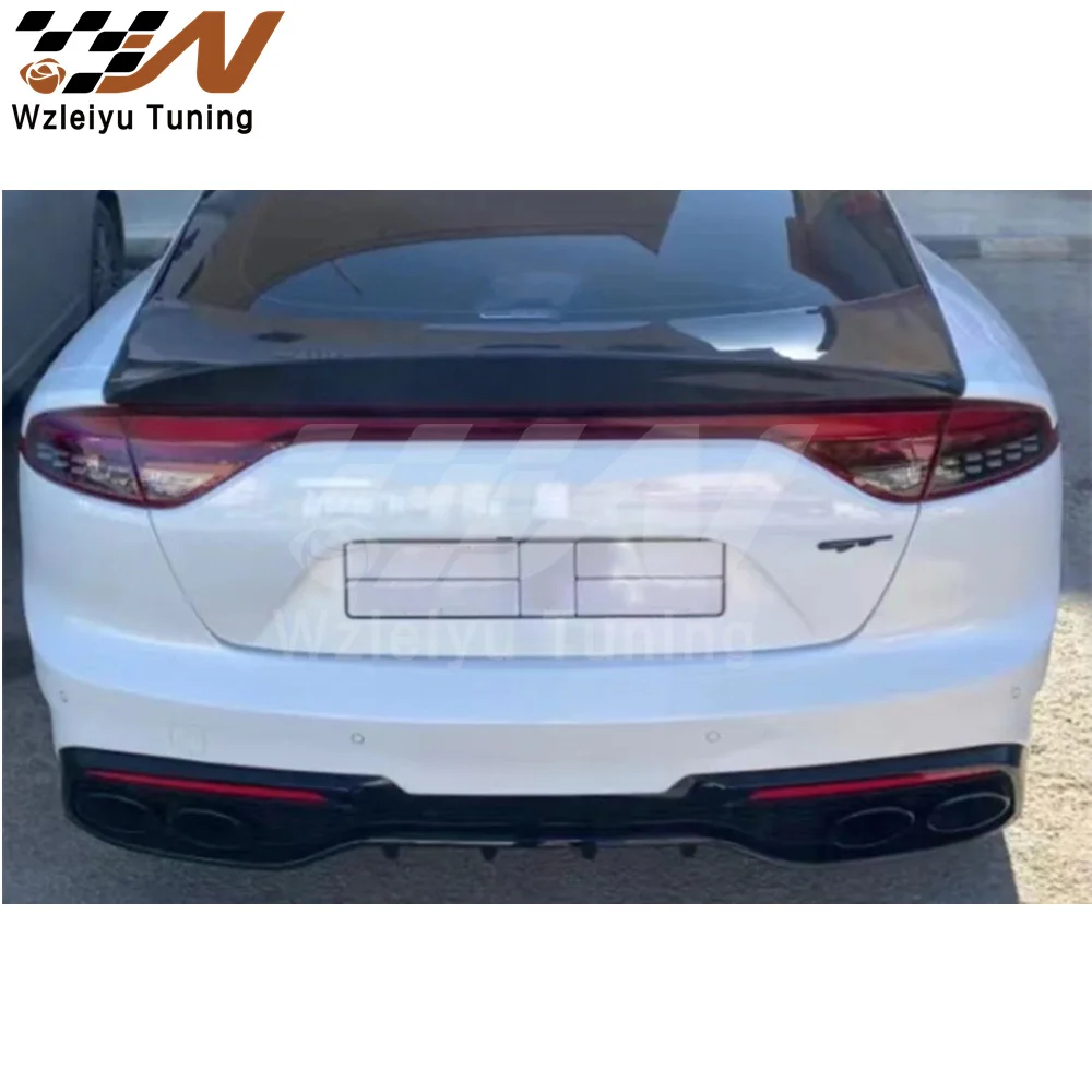 

Carbon Fiber Rear Trunk Spoiler Wing For Kia Stinger Boot Lid High Quality Fitment