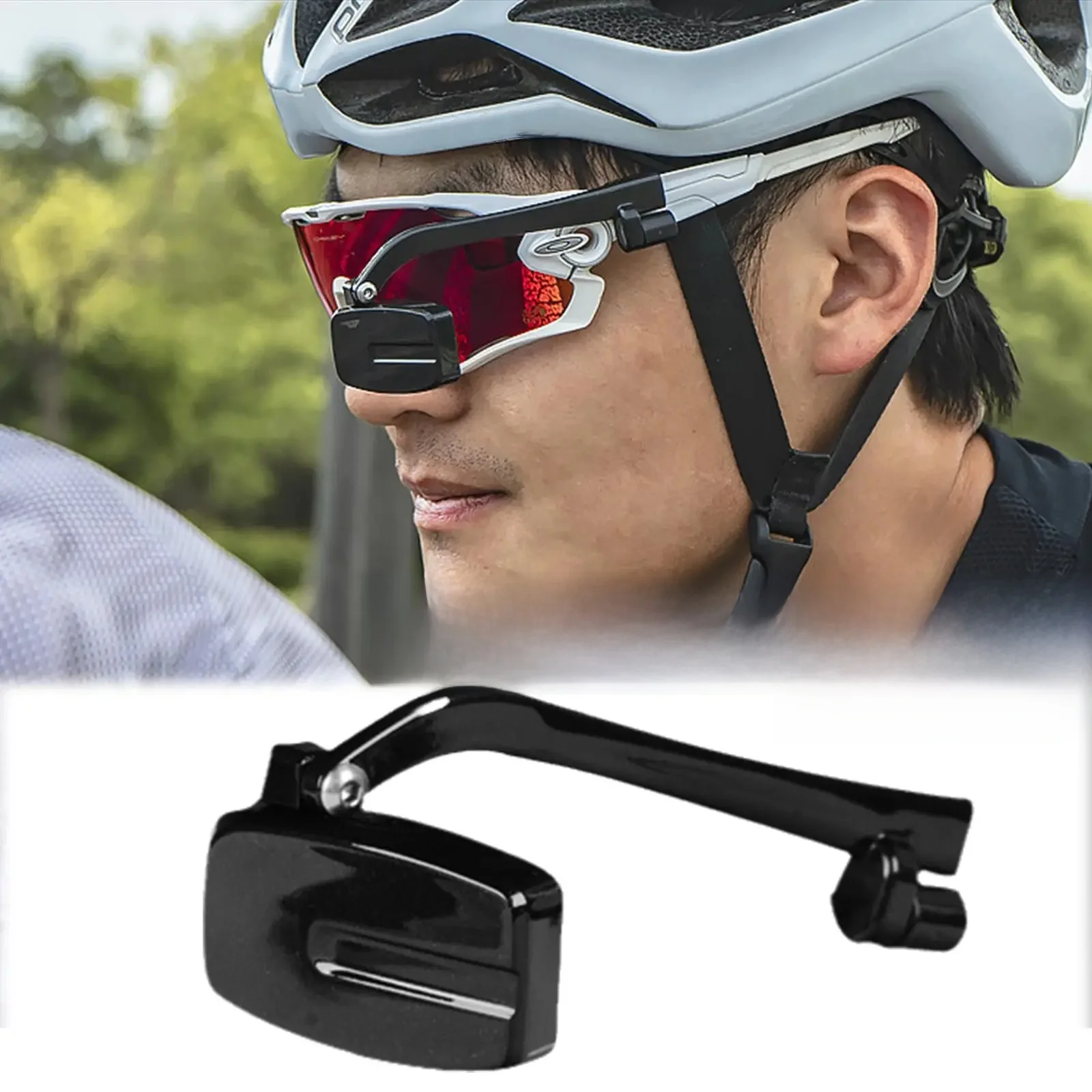 AliExpress NONE Bicycle Cycling Glasses Rear View Mirror Bike View Rear Eyeglass 360 Bike Mirror Adjustment Helmet Mirror Bicycle Accessories