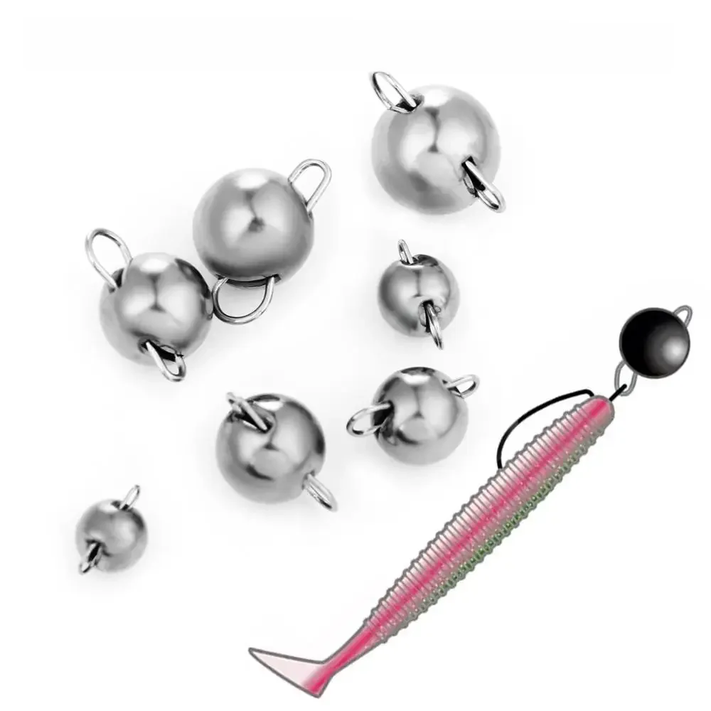 Leurre souple en tungstène avec tête pivotante, appât Élidéal pour la pêche en eau profonde, 0.6g, 1g, 1.5g, 2g, 3g, 5g, 7g, 8g, 10g, 12g, 1 pièce