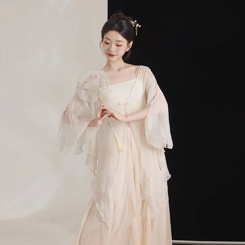 Classical dance elegant ancient style gauze dress fairy pants skirt