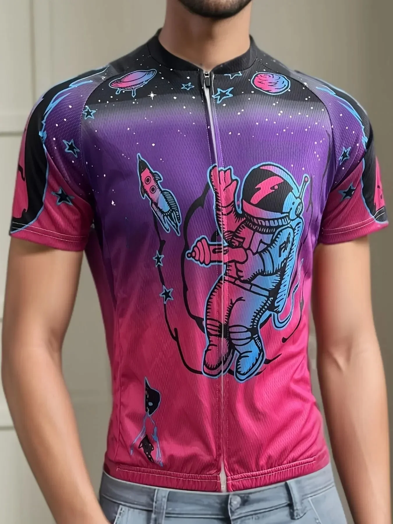 AliExpress moto-x 2025 New Cycling Jersey Colour Racing Tops Short Sleeve Bike Jersey Road Cycling Shirts Summer Bicycle Super Old Man Riding Mtb