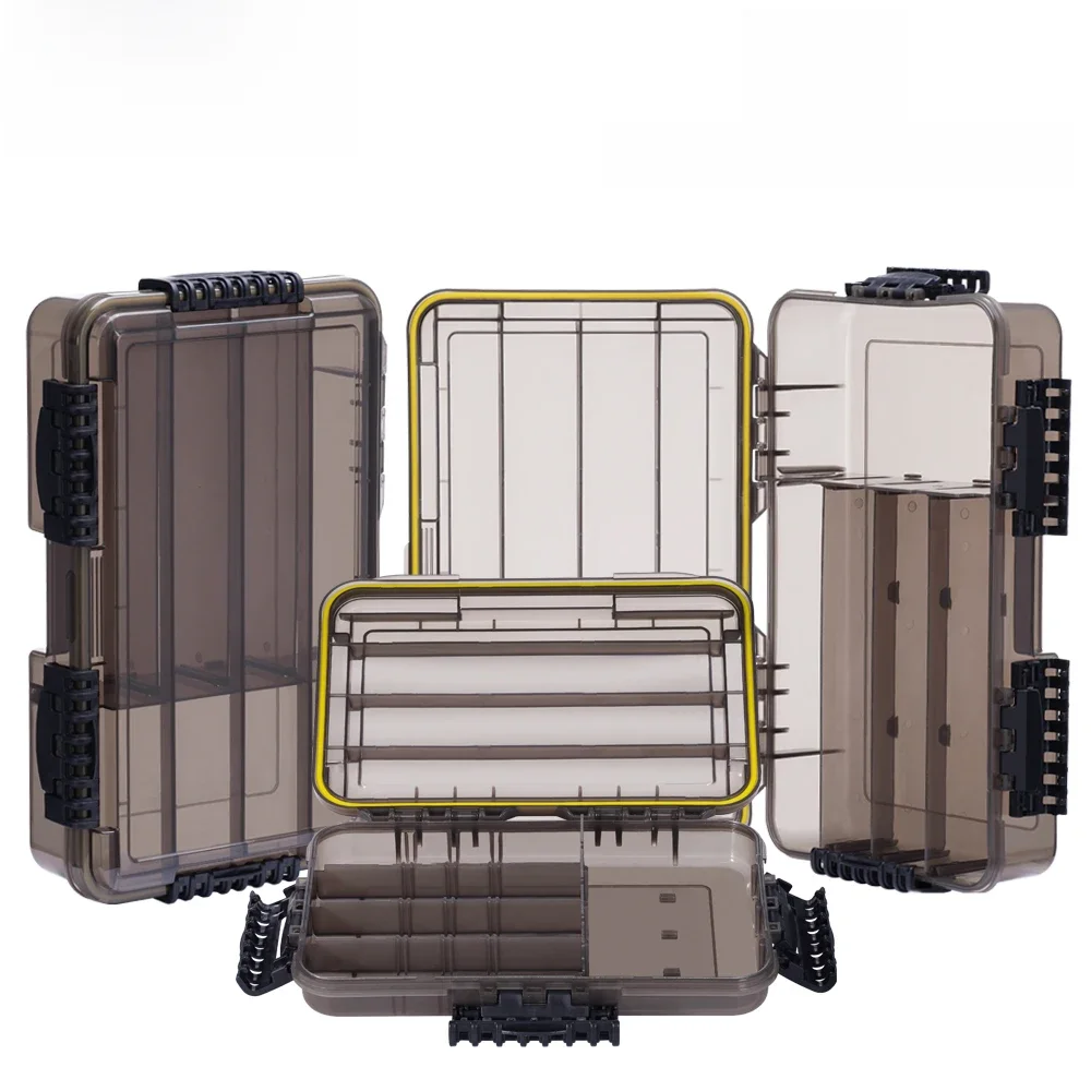 SAMOLLA nouvelle grande boîte de matériel de pêche étanche, hameçon pêche leurre appât mallette de rangement Portable équipement de pêche accessoire