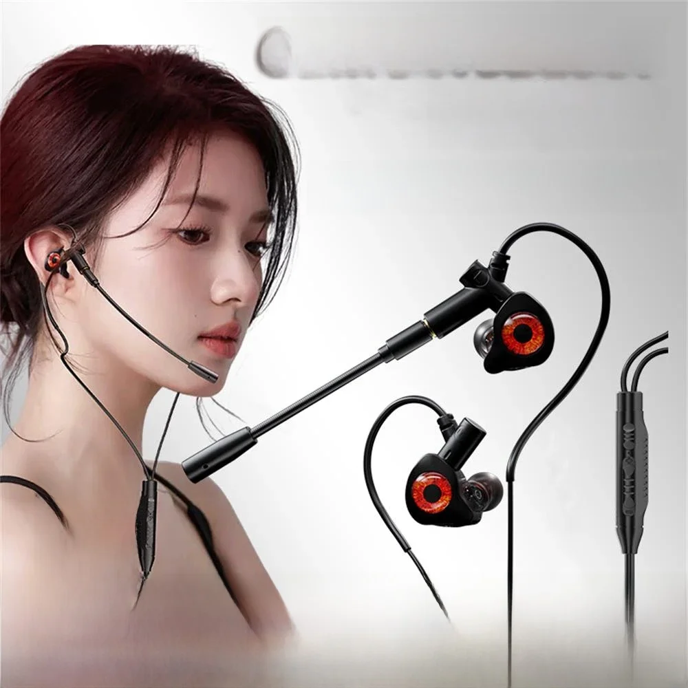 Słuchawki przewodowe typu C/3,5 mm/USB Zestawy słuchawkowe do gier z mikrofonem Słuchawki przewodowe Bass Stereo Esports Gamer Słuchawki douszne do telefonów Komputer — zdjęcie produktu 7