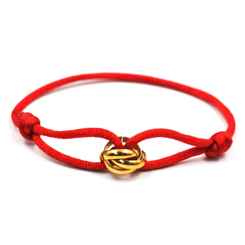 Luxuriöses Unisex-Armband, 3, Metallschnalle, Handkette, verstellbares Herren-Seil-Armband für Damen, Schmuck, Geschenke