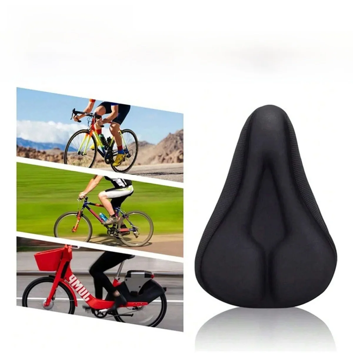 AliExpress pinmoap 3D Thickened Bicycle Seat Breathable Gel Cushion Bicycle Seat Protective Sleeve Is Suitable For Mountain Road Fitness Bicycle