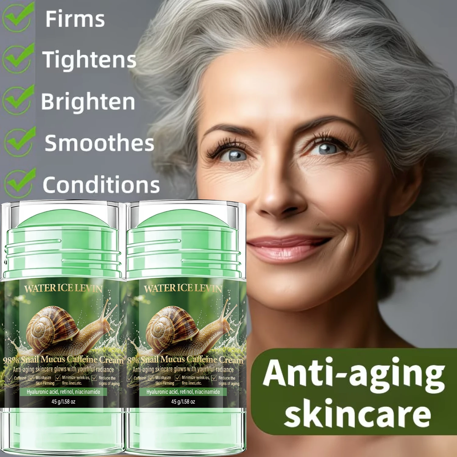 Crema al Mucus di Lumaca, Caff - Skincare Niacinamide recensione e prezzo