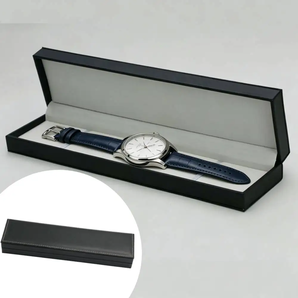 Mechanical Watches Box PU Leather Watch Box Wristwatch Storage Case Stitched Edge Extended Watch Box for Retail Packaging Men's