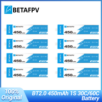 BETAFPV BT2.0 450mAh 1S 30C/60C Lipo Battery for Racing Drone Original FPV Lipo BT2.0 Connector Cetus X Pro RC Battery