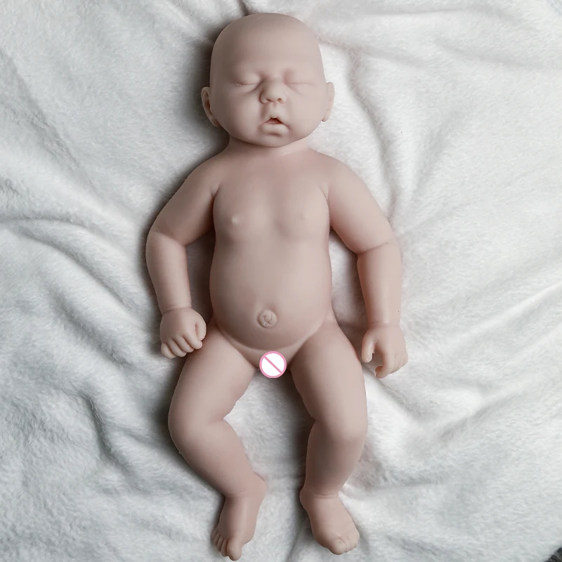 

COSDOLL 2.85KG 45CM 100% Silicone Reborn Baby Doll Unpainted Girls Dolls Lifelike Newborn Baby DIY Blank High Quality Toys Gift