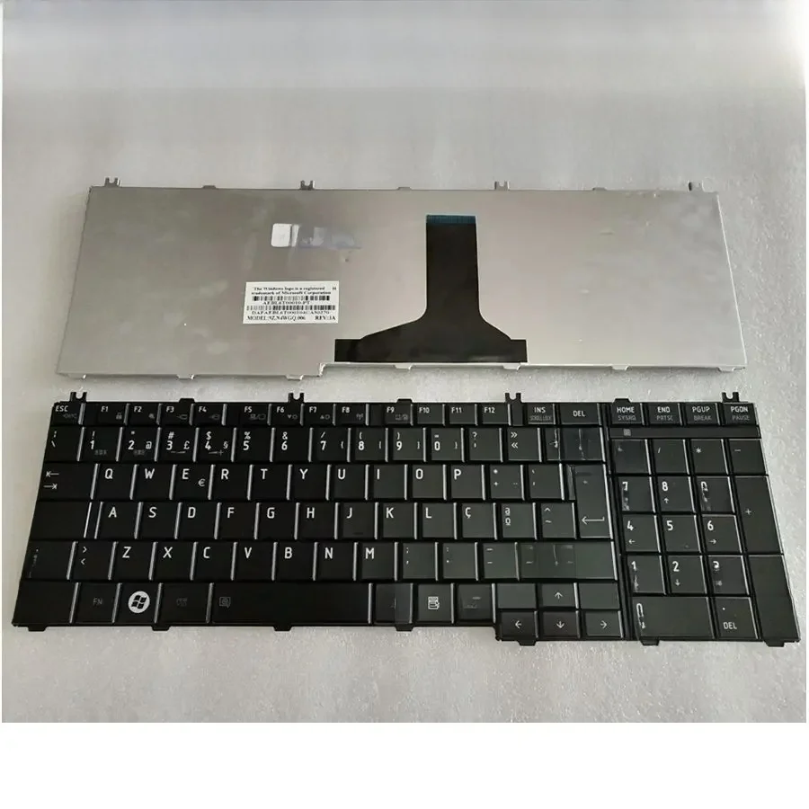 Portugalska/Po wymienna klawiatura do laptopa TOSHIBA L750 L750D L755D L760 L770D L775 C650 L650 L650D L655 L670 — zdjęcie 2