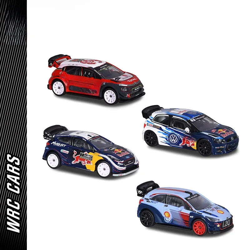 Majorette WRC Cars CITROEN C3/ FIESTA/ i20/POLO R 1/64 modèle moulé sous pression Collection véhicules jouets
