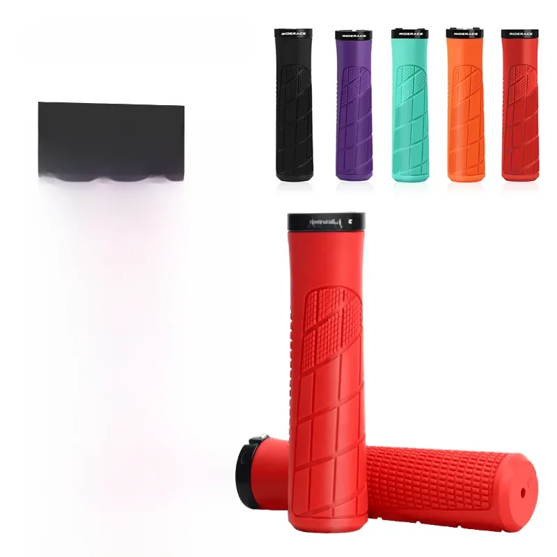 AliExpress UK riderace RIDERACE Mountain Bike Handlebars Grips TPR Rubber Ergonomic Mtb Bicycle Handle Bar Bmx Steering