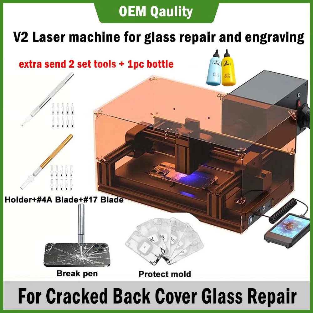 Mobile Phone Special Glue Removal Back Glass Removing Mini Machine For 15 12 13 11 Pro Max Rear Housing Repair Tool Sets