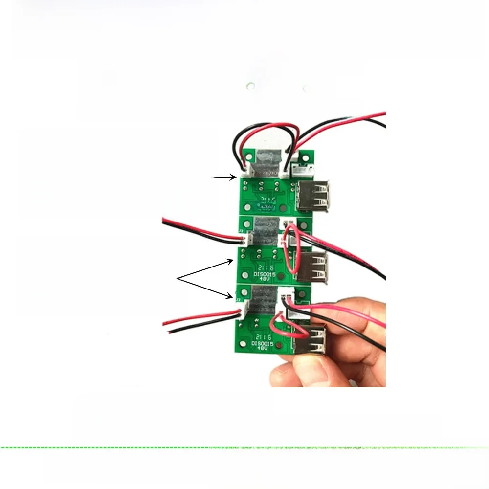 AliExpress Dsaikl Reention Dorado Plus Max 21700 Ebike Battery Power Indicator Power Button 36V 48V 52V Power Display BMS PCB USB Plug Port